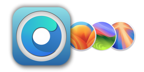 The OpenCore logo with a curved arrow pointing upward over the Sonoma hills.