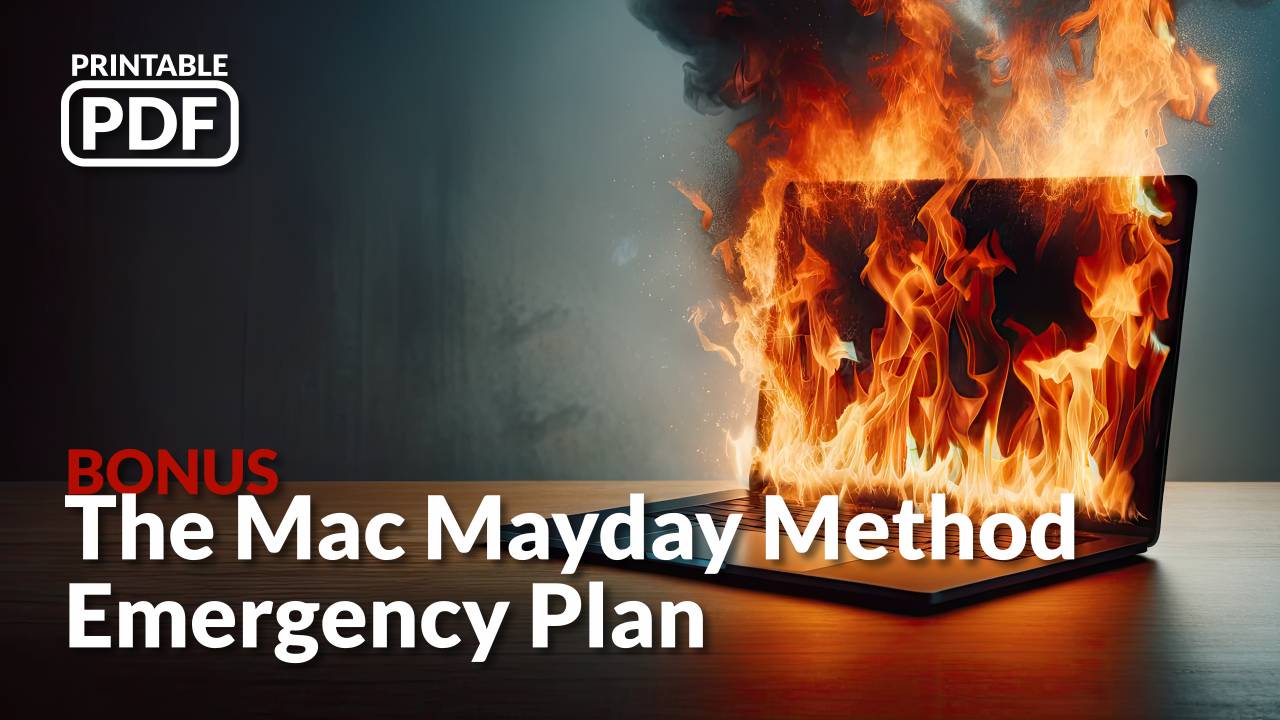A Macbook Pro in flames.