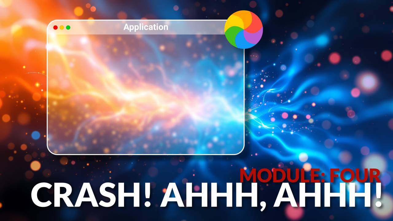 A computer window with the spinning beach ball.