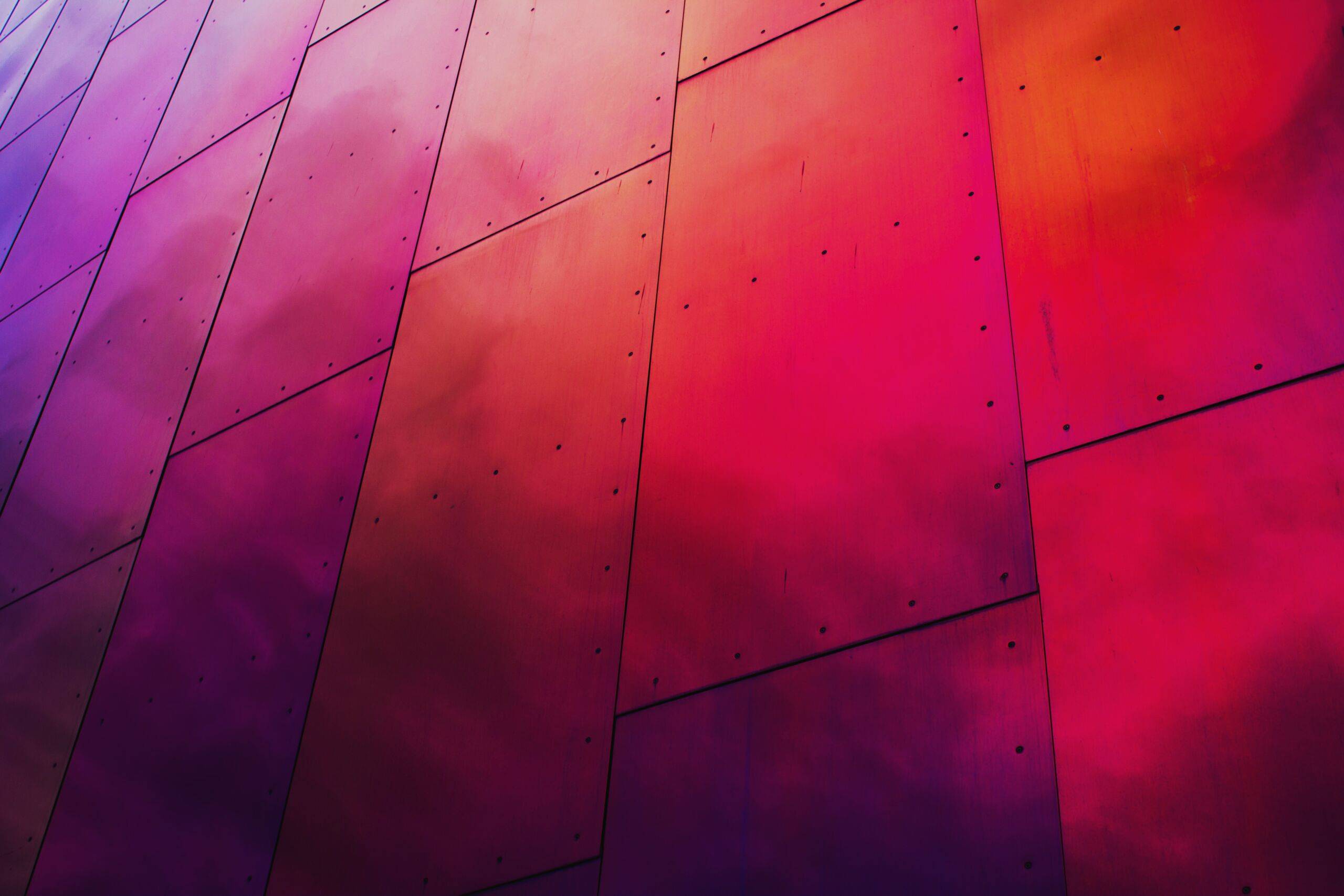 A colourfull tiled wall.