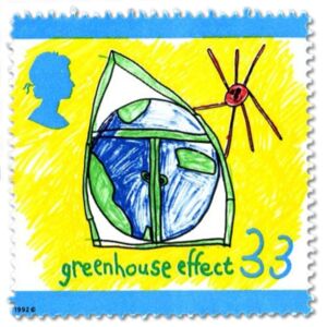 The Greenhouse Effect stamp.